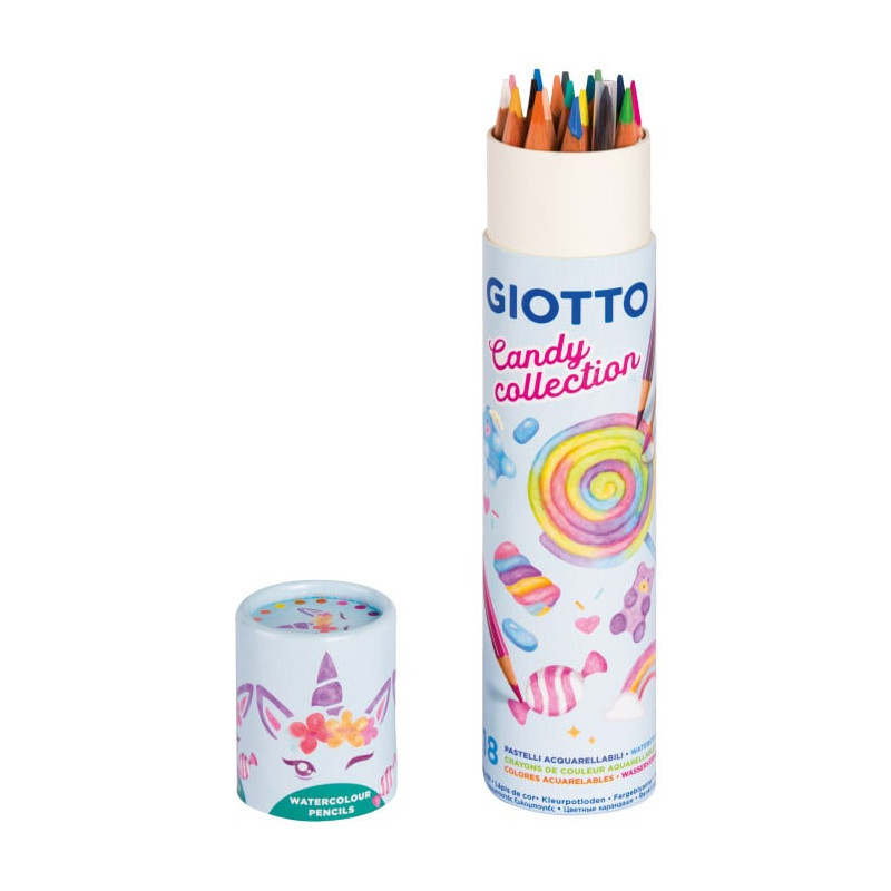Set pastelli giotto candy cf18 acquarellabili 18pz [f250000]