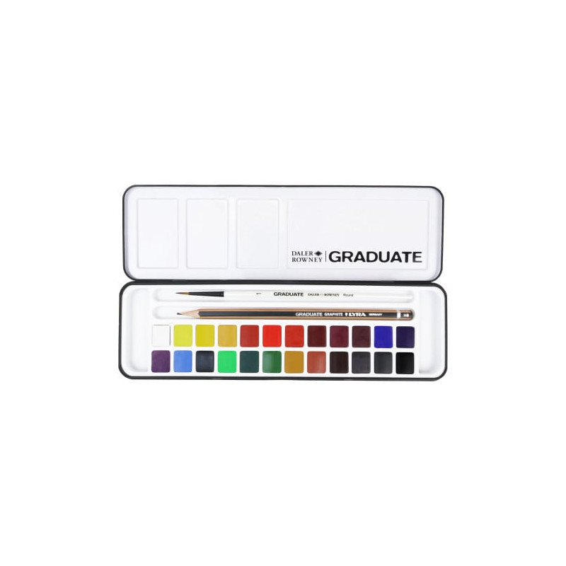 Set di acquerelli daler rowney graduate cf24 per studenti a colori