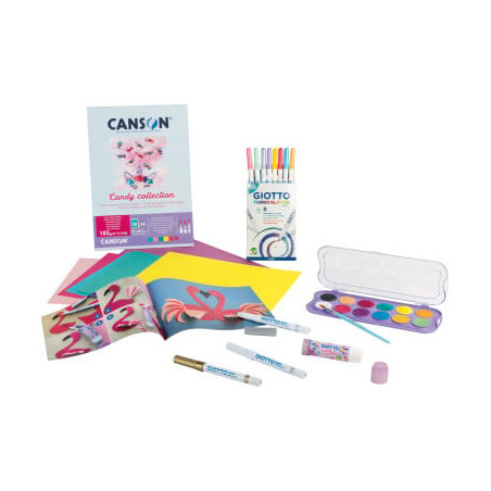Gioco creativo giotto art lab candy blocco a4 canson con 30 fogli