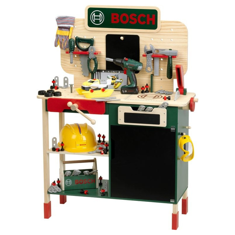 Set da gioco theo klein bosch banco da lavoro + accessori multicolore