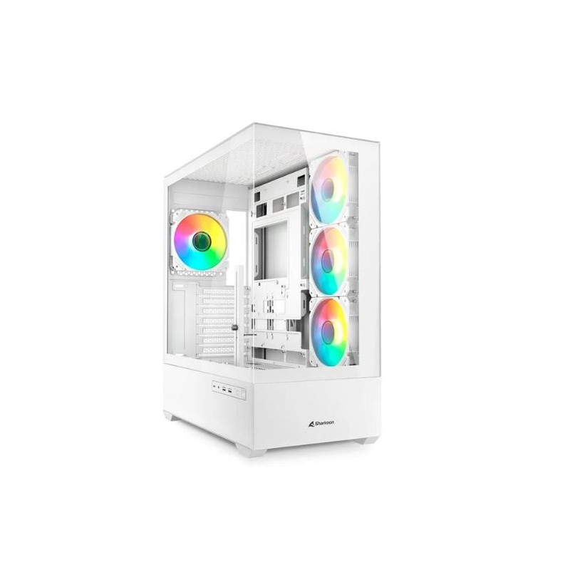 Case sharkoon ak6 rgb midi-tower atx bianco [4044951041701]