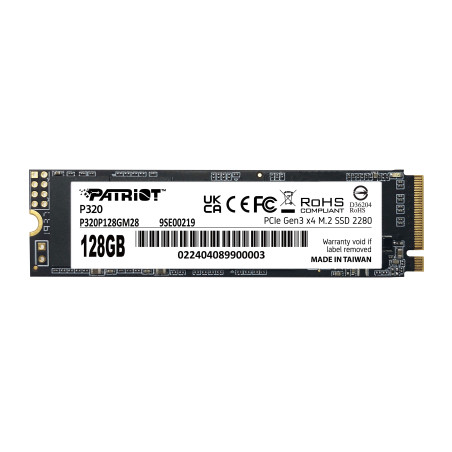 Ssd 128gb patriot p230 pcie 3.0 x4 nvme 1.3 m.2 2280 [p320p128gm28]