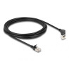 Cavo di rete delock rj-45 cat.6a s/ftp angolato 3m nero [80289]