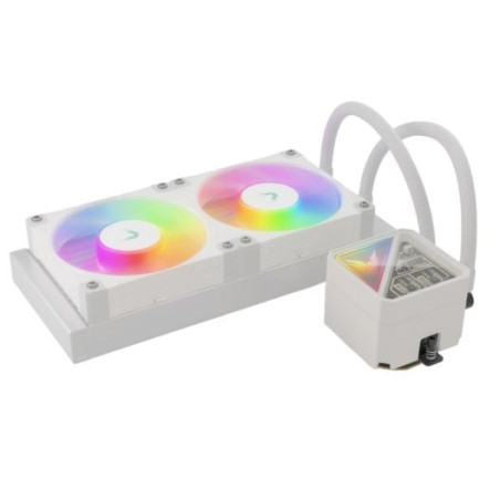 Dissipatore cpu a liquido valkyrie v240 240mm bianco [vk-aiovl240w]