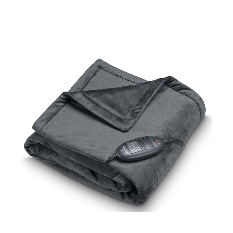 Coperta riscaldante beurer hd 74 100w 150x130cm grigio [40010]