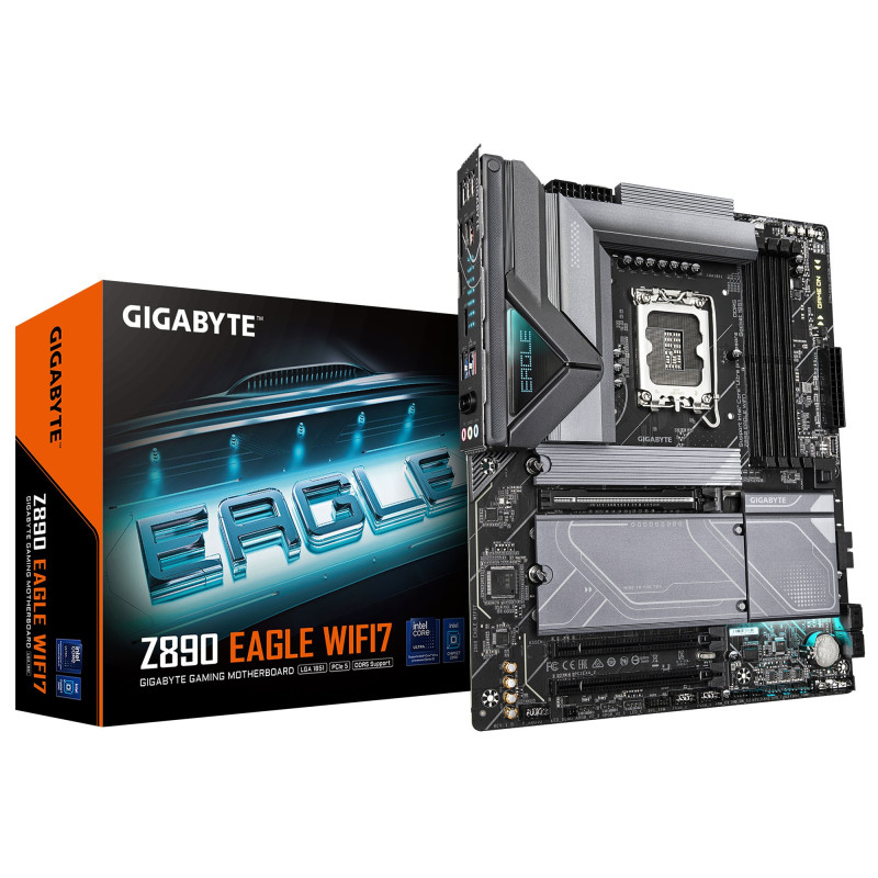 Scheda madre intel gigabyte z890 eagle wifi7 lga 1851 atx 4xddr5