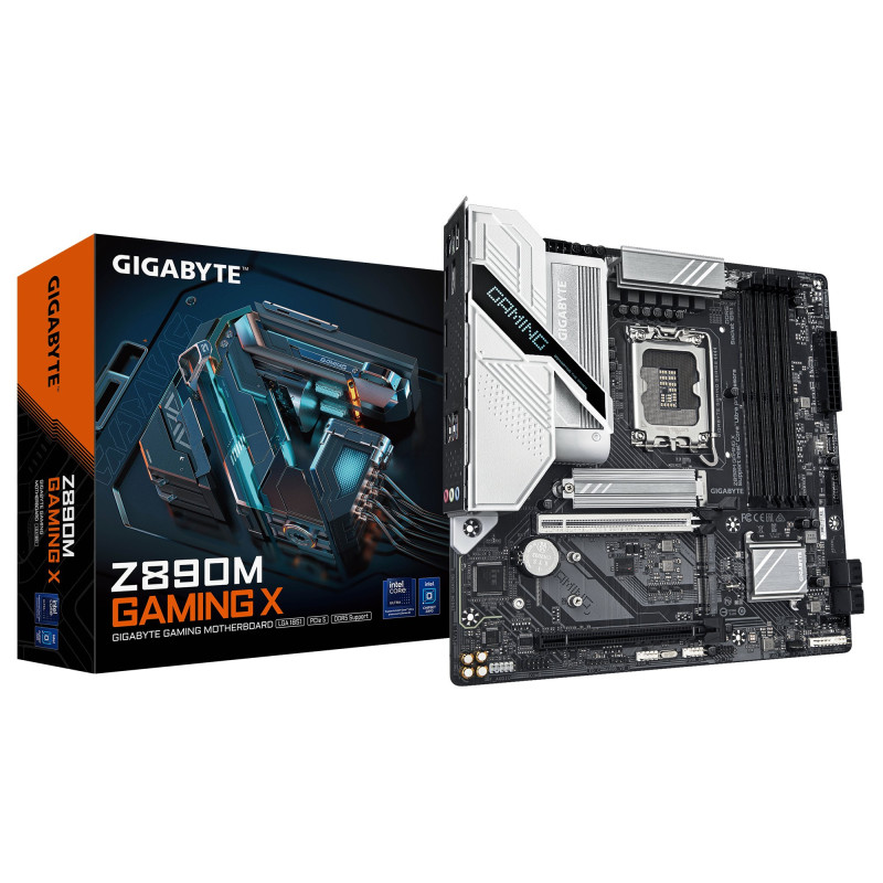 Scheda madre intel gigabyte z890m gaming x lga 1851 atx 4xddr5 [z890m