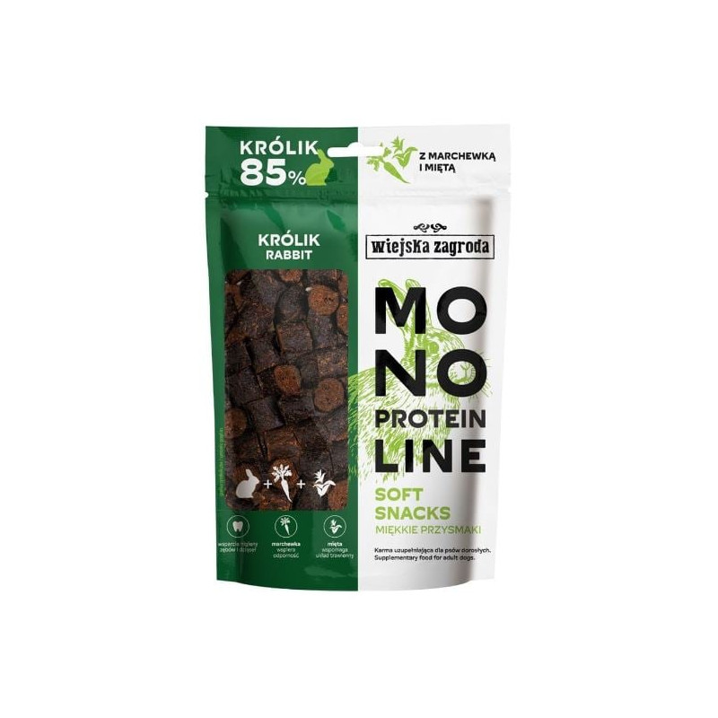 Snack wiejska zagroda monoprotein soft snack/coniglio/dolcetti per