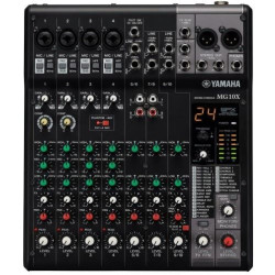 Mixer yamaha mg10x cv analogico a 10 canali nero [cmg10xcv]