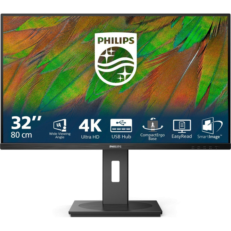 Monitor led 32" philips 32b1n3800 4k ultra hd 3840x2160p 4ms
