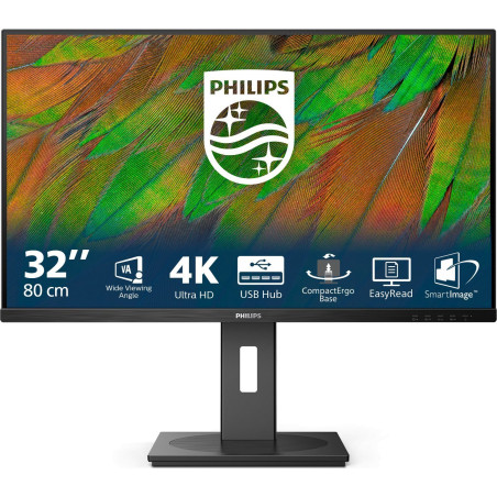 Monitor led 32" philips 32b1n3800 4k ultra hd 3840x2160p 4ms