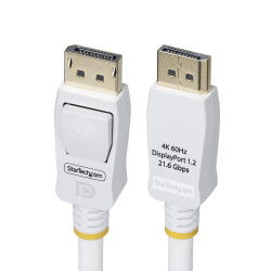 Cavo startech displayport 1.2 4k 3m bianco [dp12-cable-10ftw]