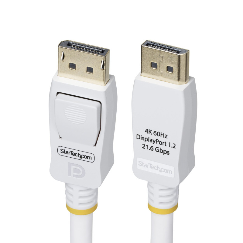 Cavo startech displayport 1.2 4k 3m bianco [dp12-cable-10ftw]