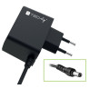 Alimentatore techly ac/dc 5v 1a spina 5.5x2.1mm slim nero
