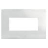 Placca ave icv-44psm4bo serie smart44 in metallo 4 moduli bianco