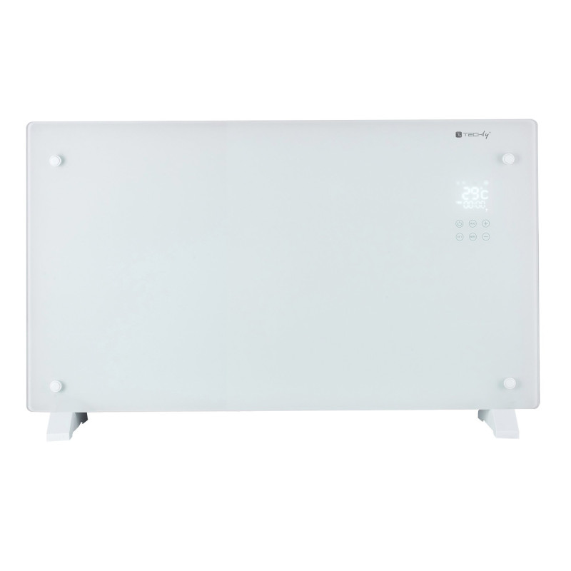 Termoconvettore techly pavimento o parete elettrica 2000w grigio