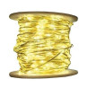 Catena luminosa 100 led lotti 10m bianco caldo/argento [49482]
