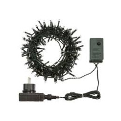 Catena luminosa 180 led lotti 7.5m bianco freddo/verde [30824]