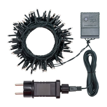 Catena luminosa 480 led lotti 38.1m bianco caldo/verde [32545]