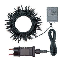 Catena luminosa 750 led lotti 57m bianco caldo/verde [36246]