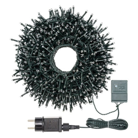 Catena luminosa 1500 led lotti 34.5m bianco caldo/verde [34822]