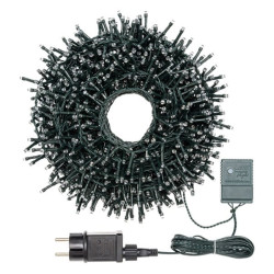 Catena luminosa 1500 led lotti 30.5m bianco/verde [34839]