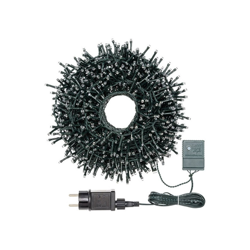 Catena luminosa 1500 led lotti 30.5m bianco/verde [34839]