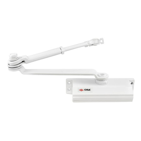 Chiudiporta cisa 60460 aerodinamico bianco [60460.03.0.45]