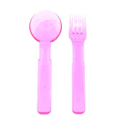 Posate uniflame 2c9265s coltello + forchetta pic-nic in plastica