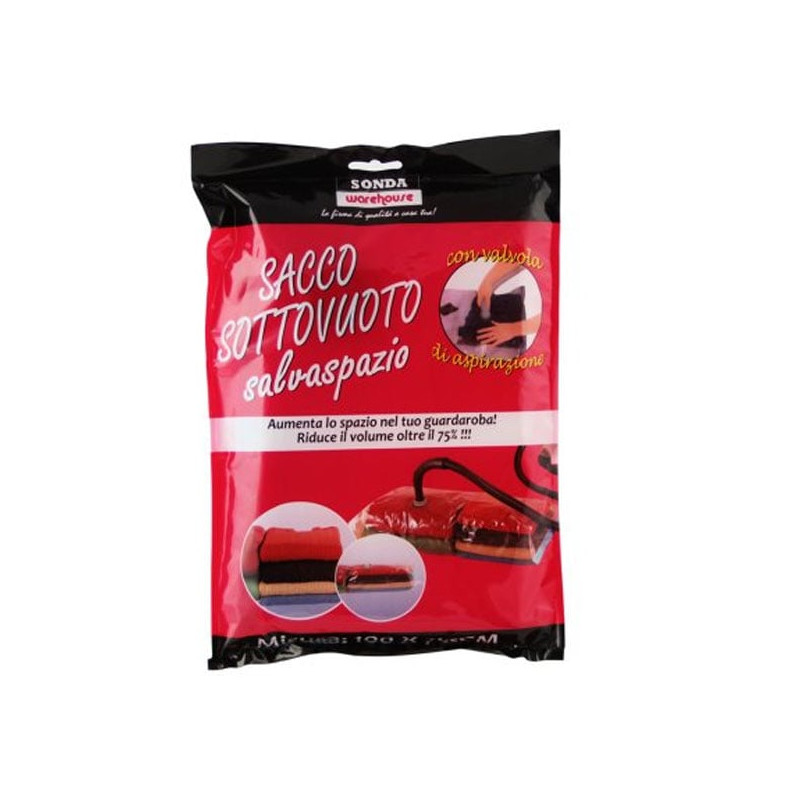 Sacco abiti sottovuoto sonda casre3977 salvaspazio 85x50cm con valvola