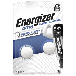 Pila energizer cr2 016 a bottone litio 3v 90mah argento 2pz
