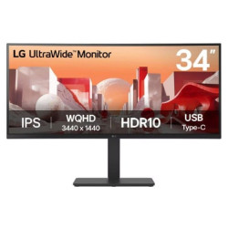 Monitor led 34'' lg 34ba75qe-b 34 ultrawide ips curvo