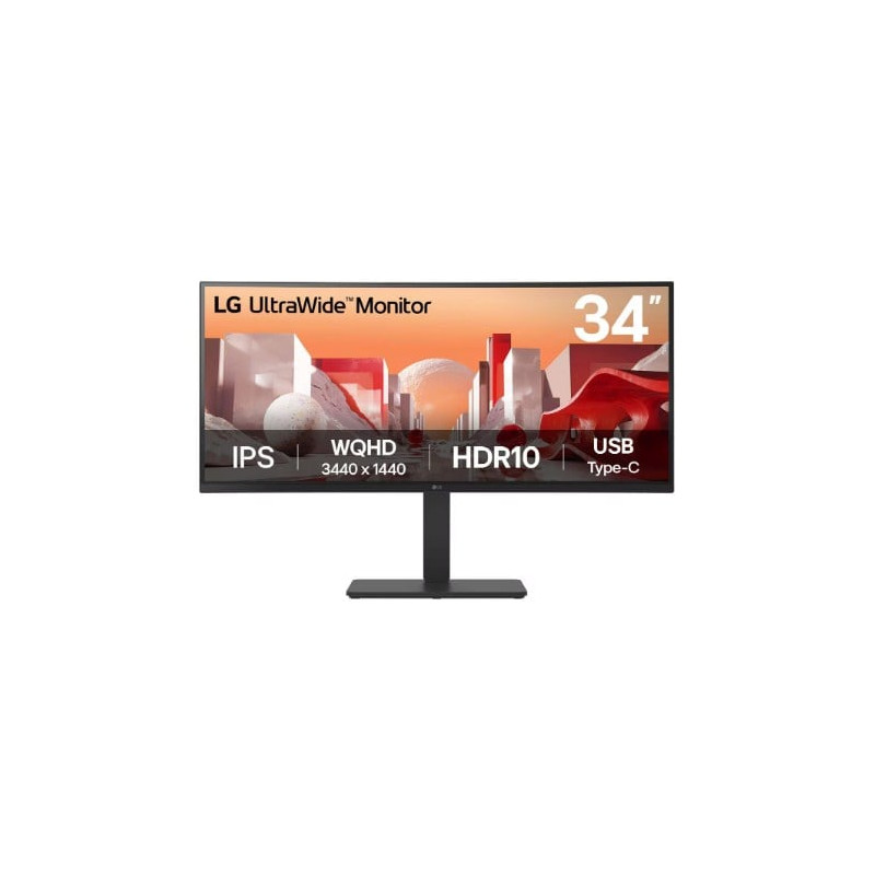 Monitor led 34'' lg 34ba75qe-b 34 ultrawide ips curvo