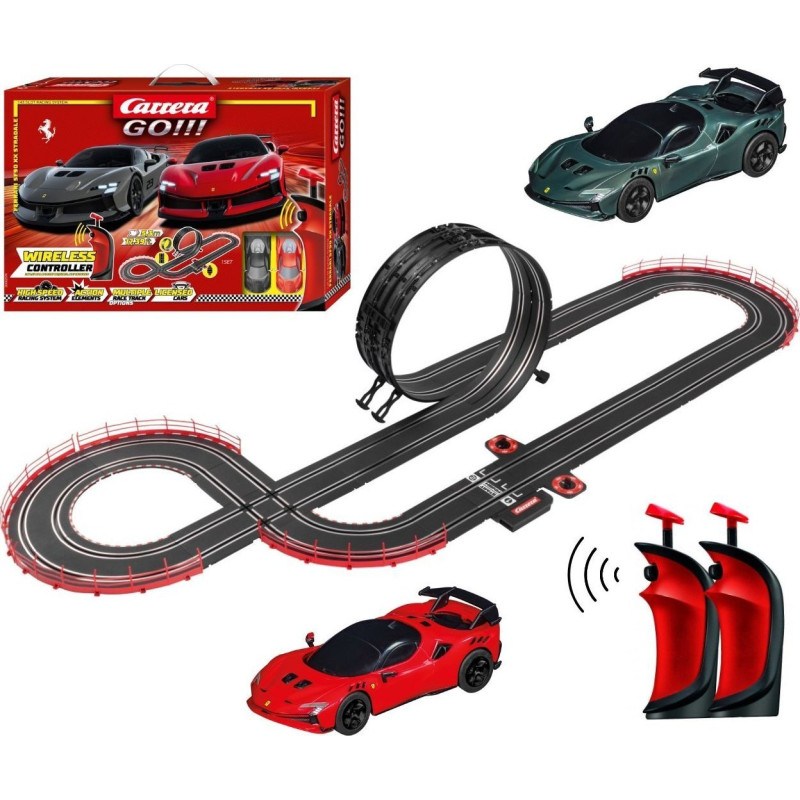 Carrera go!!! ferrari sf90 xx stradale wireless 1/43 rosso/grigio