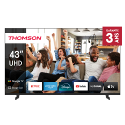 Tv led 43" thomson 43ug4s14 4k uhd 3840x2160p smart tv classe