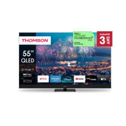 Tv led 55" thomson 55qg6c14 4k uhd 3840x2160p smart tv classe