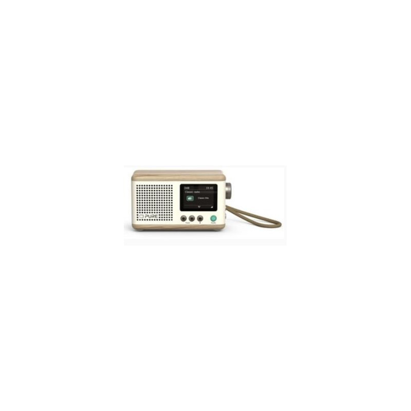 Radio portatile pure classic mini 2.4'' cotone bianco