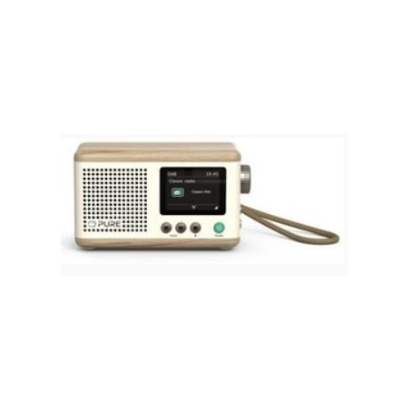 Radio portatile pure classic mini 2.4'' cotone bianco