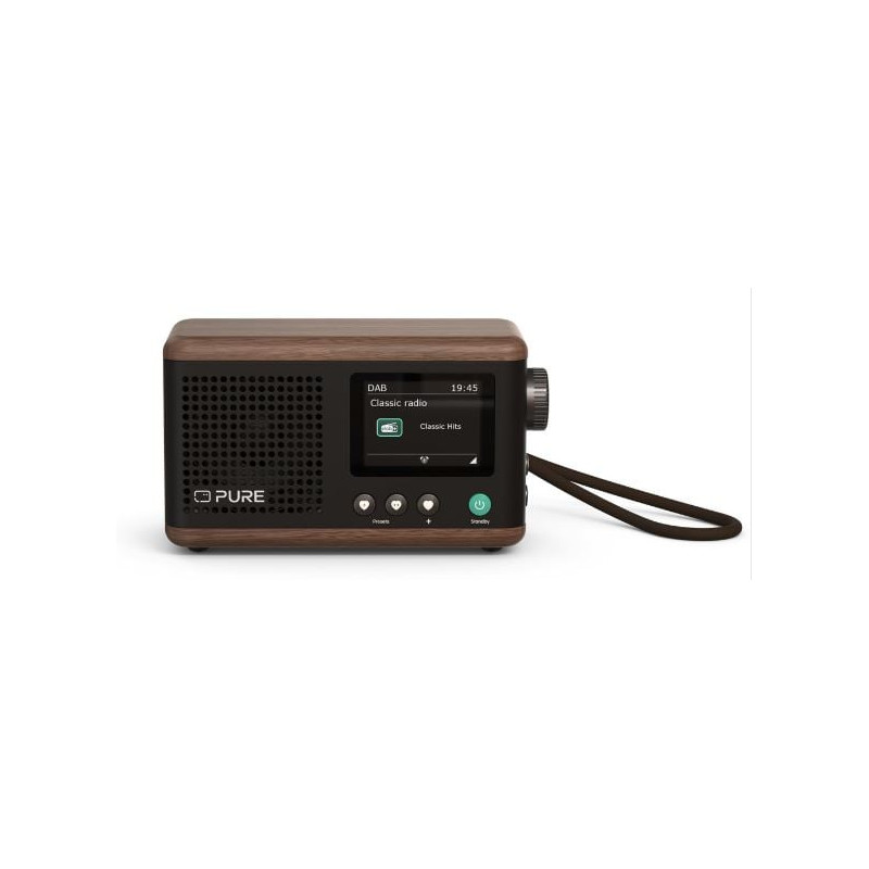 Radio pure classic mini 5w 2.5'' nero caffe'
