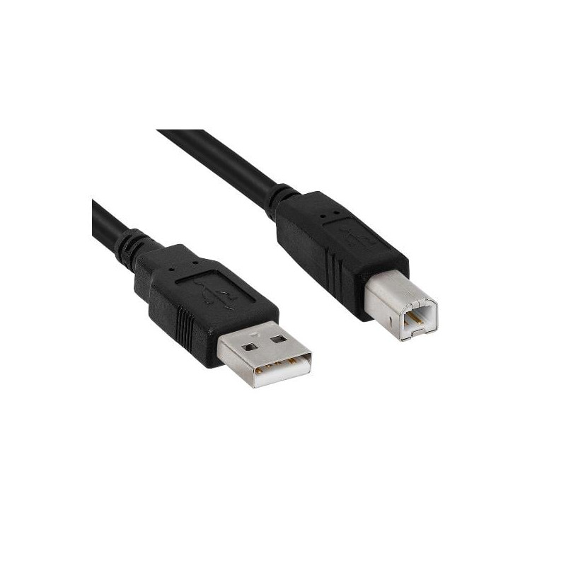 cavo usb hamlet usb 2.0 tipo a/b 1.8m nero [xcu2am-bm18]