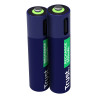 Batteria ricaricabile trust 25585 500mah aaa blu/verde 2pz [25585]