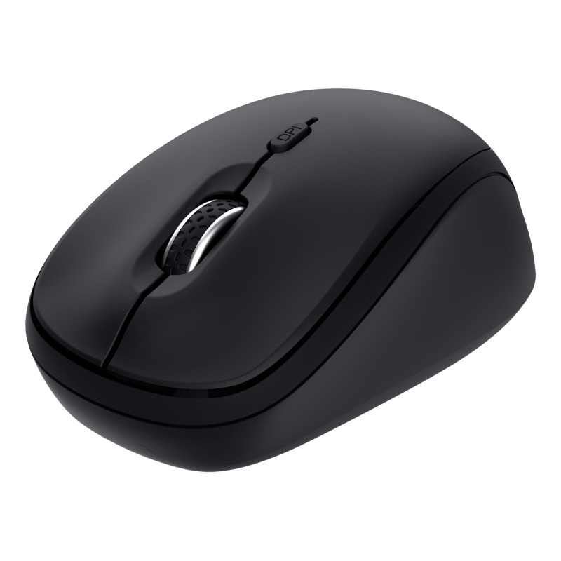 Mouse trust yvi+ wireless/bluetooth ottico 1600dpi nero [25440]