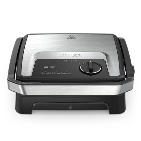 Grill elettrico moulinex 2180w nero/acciaio inox [gi272d]