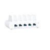 Base di ricarica per tablet compulocks usb-c a 5-porte bianco