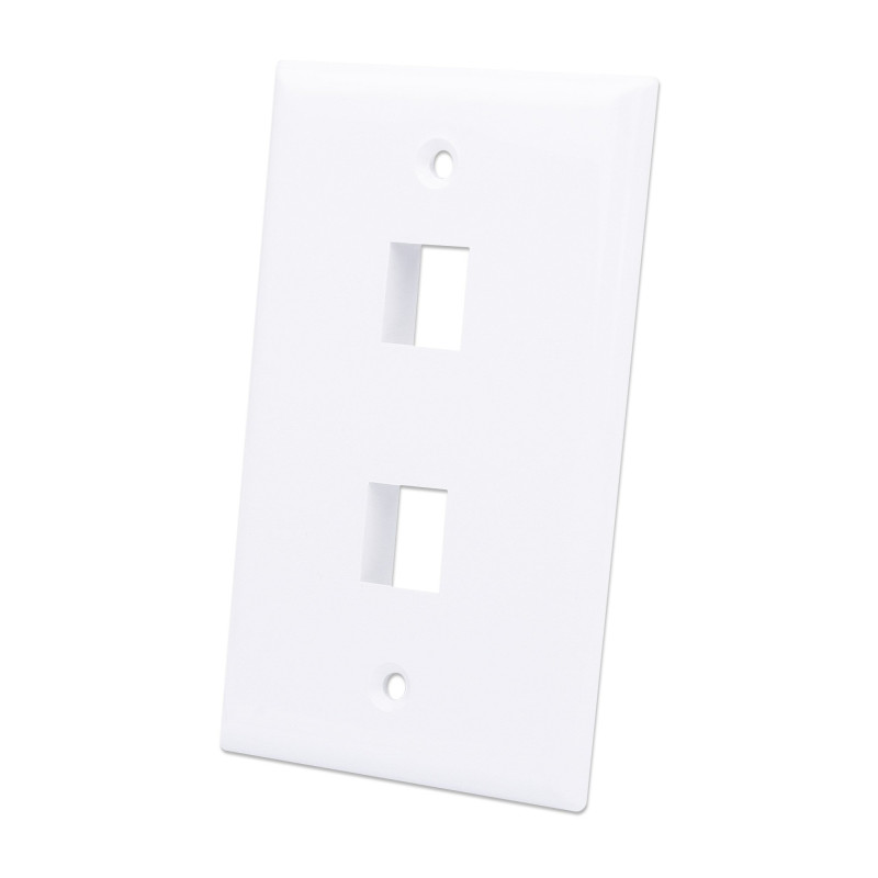 Placca porta techly frutti 2 posti mod.503 bianco