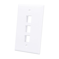 Placca porta techly frutti 3 posti mod.503 bianco