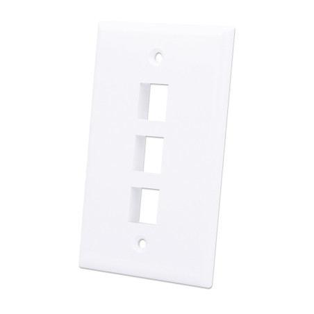 Placca porta techly frutti 3 posti mod.503 bianco
