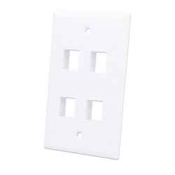 Placca porta techly frutti 4 posti mod.503 bianco