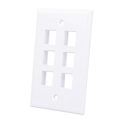 Placca porta techly frutti 6 posti mod.503 bianco