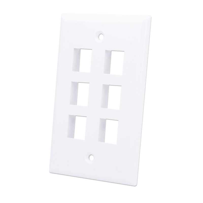 Placca porta techly frutti 6 posti mod.503 bianco